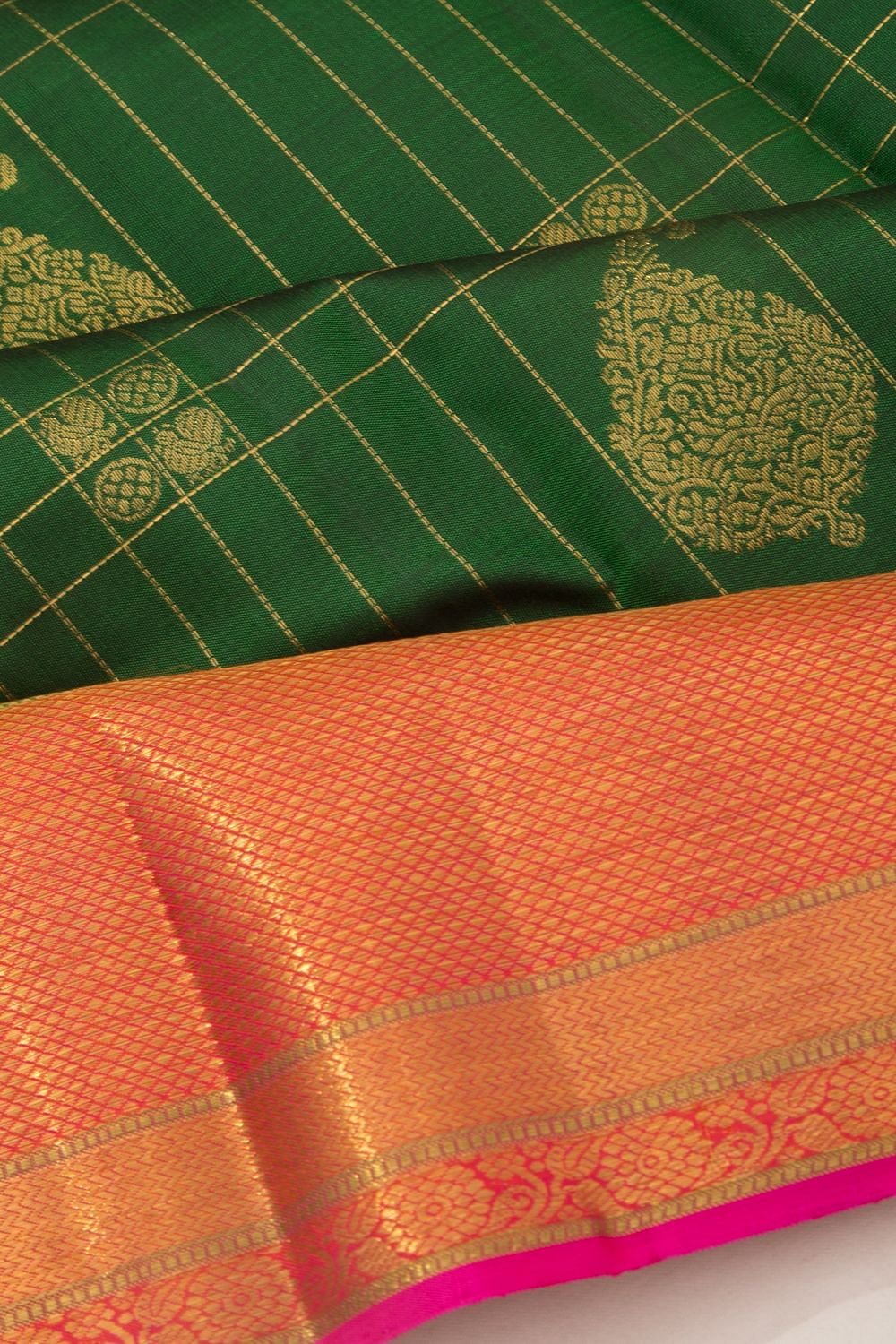 Red Block Print Zari Border Pure Silk Mark Certified Tussar Silk Saree –  Dailybuyys