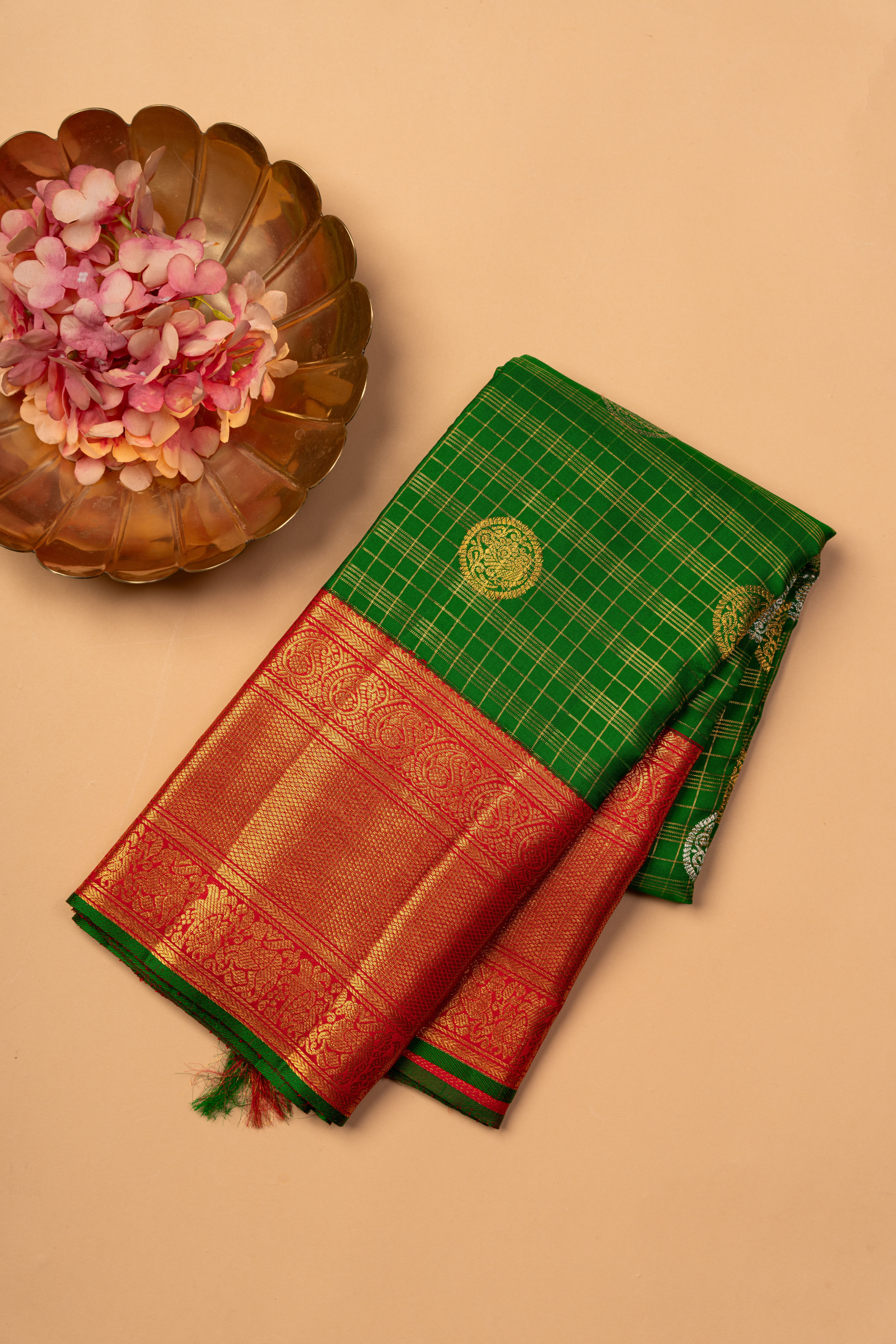 Sathya Designer Collection - Pure kanchipuram handloom silk saree with big  border and allover body design * Rs 15800+$* Enquiries and order through  WhatsApp 9581584984 | Facebook