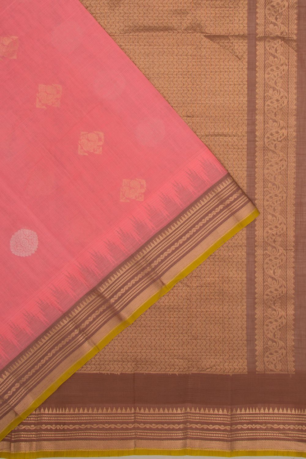 Chettinad Cotton Sarees with Body Half Ash Colour with Jari Border –  SareesZone