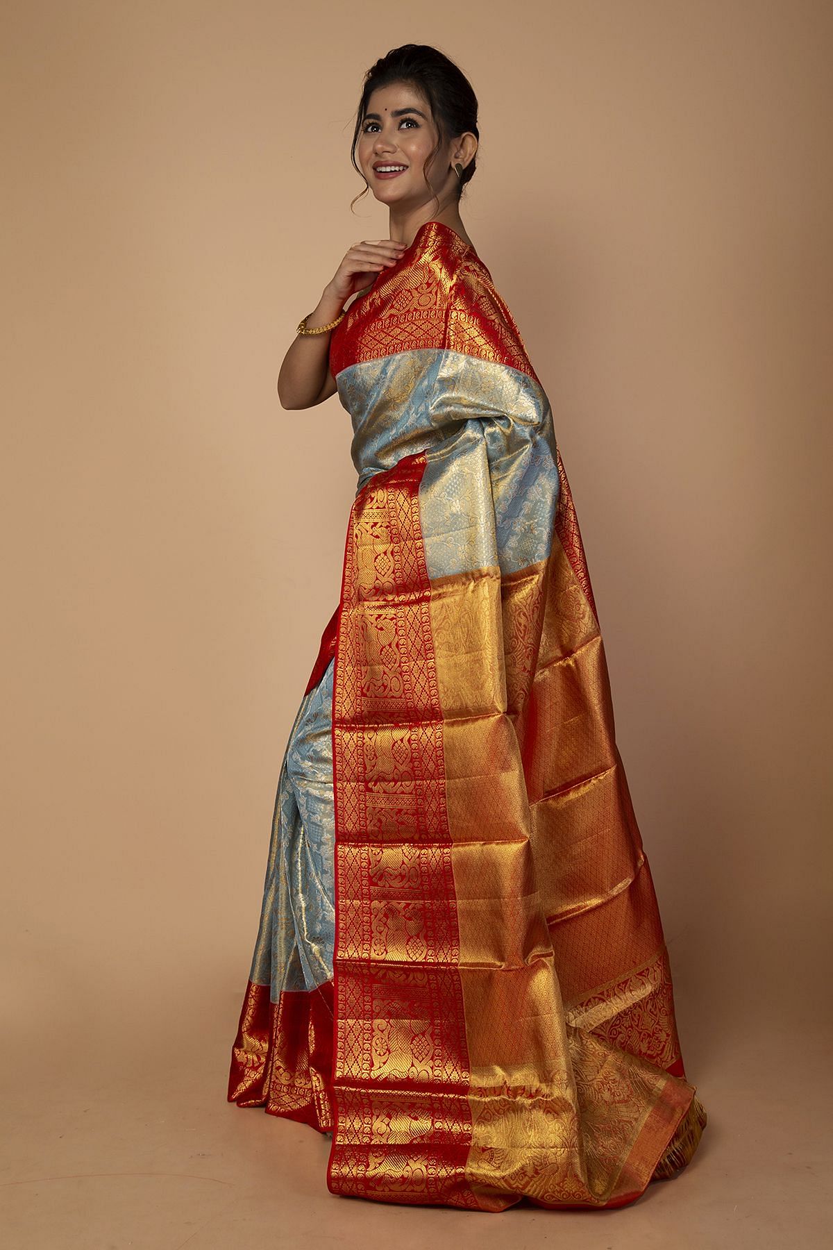 Kanchipuram Pure Handloom High Tissue Silk Saree 197 – Kanchipuram Lakshaya  Silks - Manufacturer