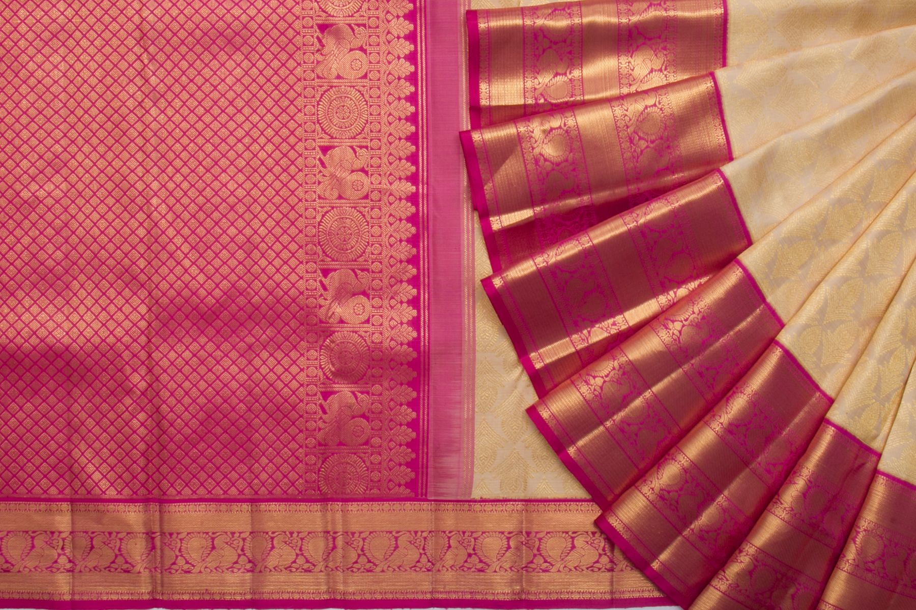 Nalli ES0083544 Silk, Cotton Printed Saree (Sandal) in Sangli at best price  by Garden Saree Center - Justdial